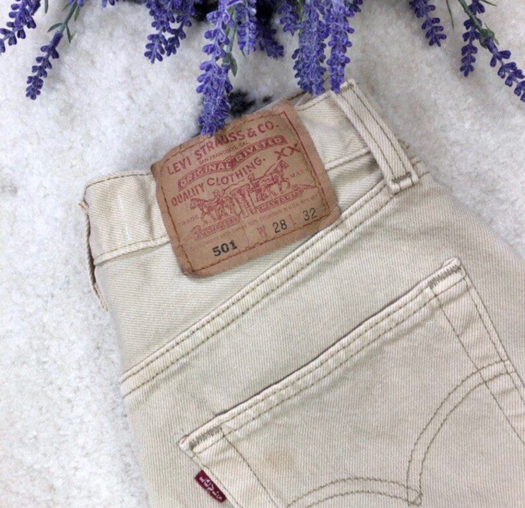 Tan levis 501 sales