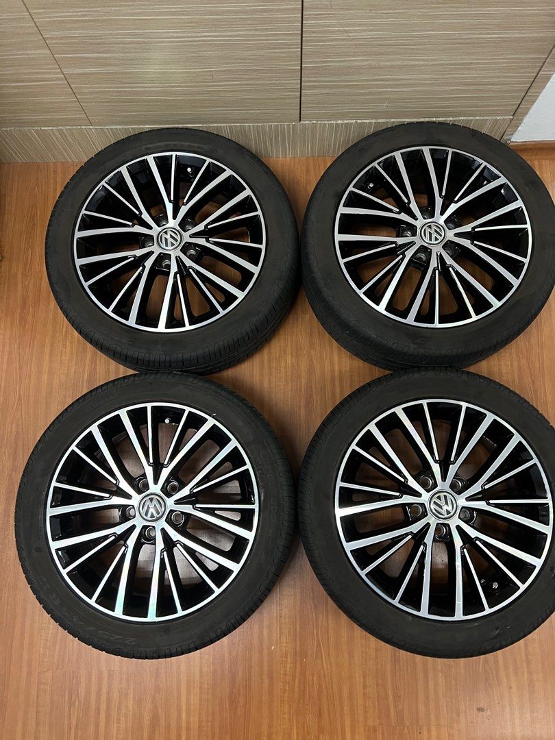 Vw Milo Rims Volkswagen Rim 17”, Car Accessories, Tyres & Rims on Carousell