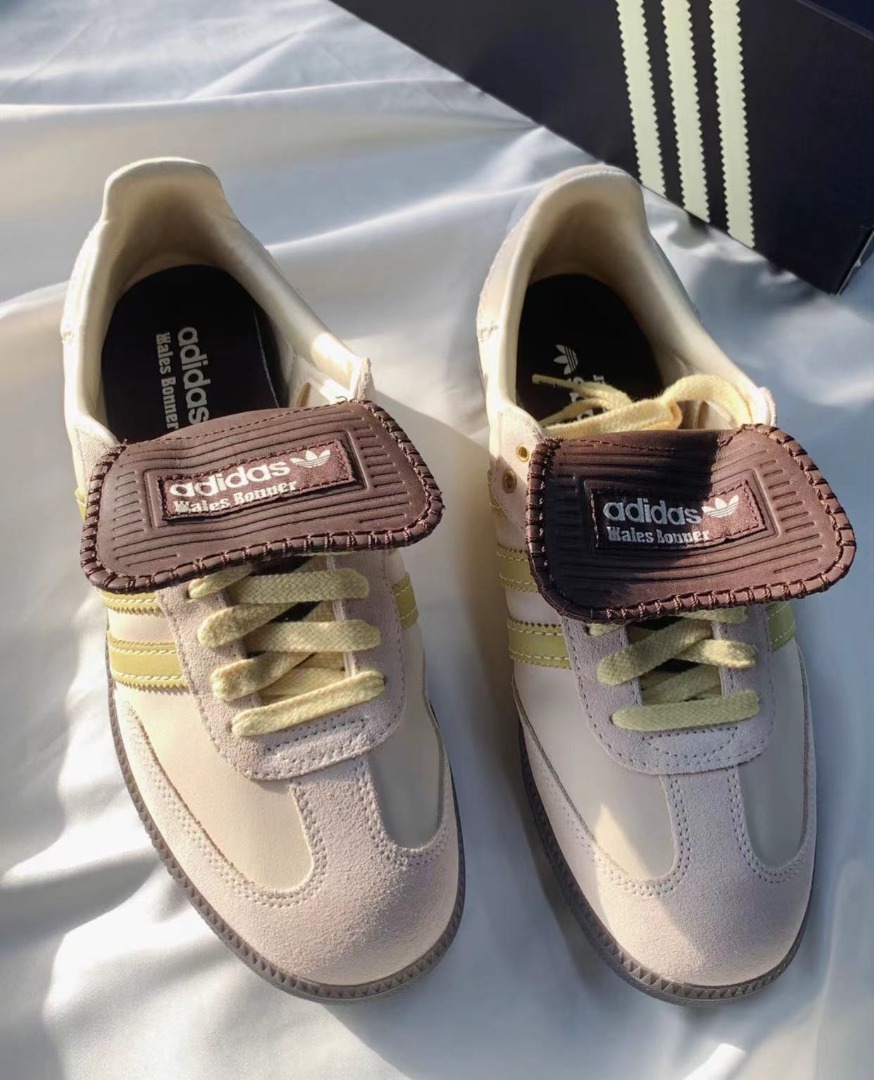 Wales Bonner x adidas originals Samba Nubuck防滑耐磨低幫板鞋男女同