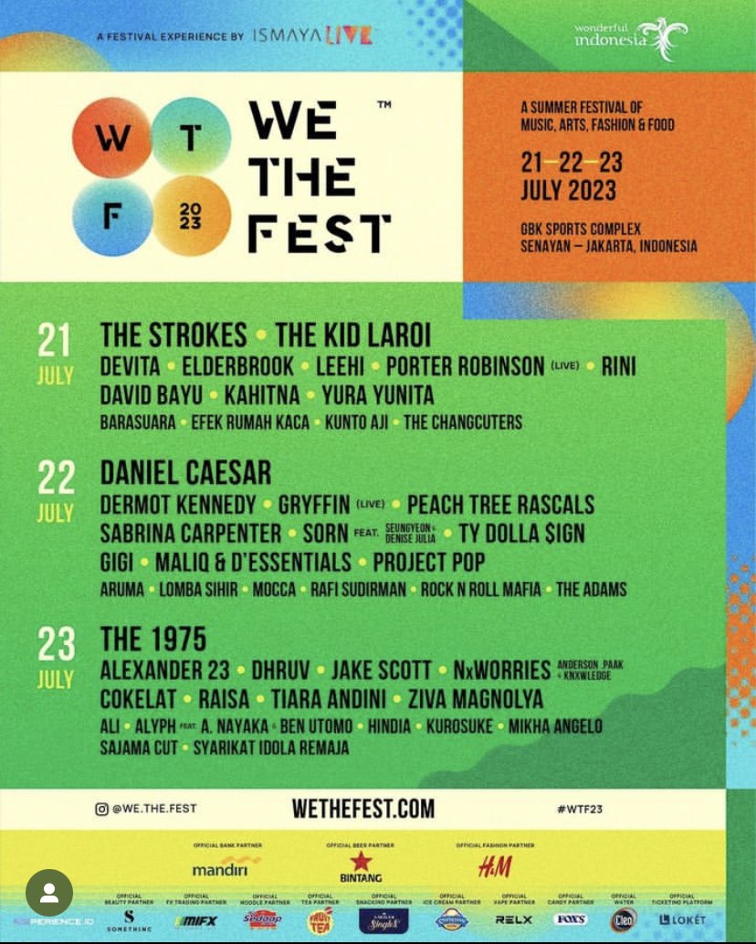 WE THE FEST DAY 3 on Carousell