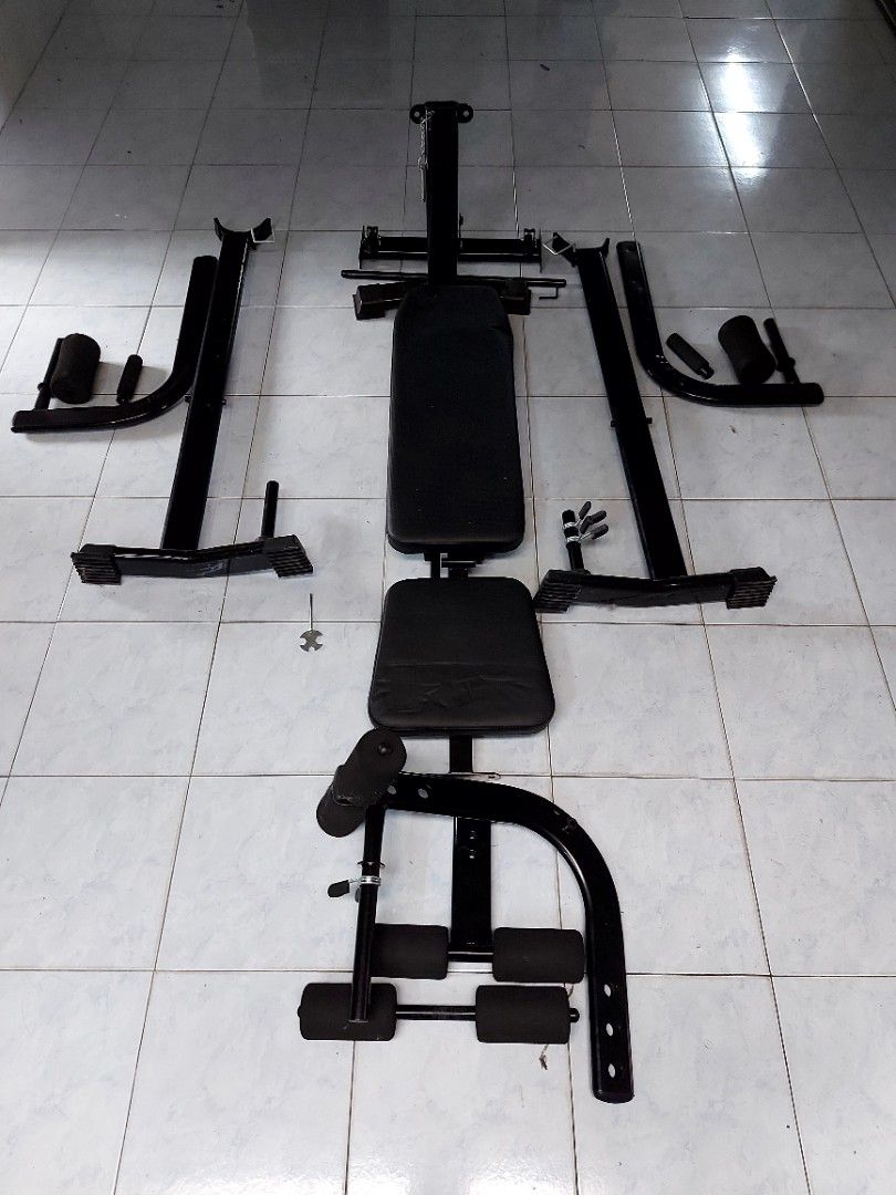 Weight Lifting Bench Chair Chest Press Squat Sit Up Dumbell Rack