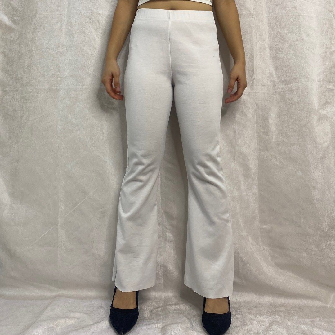 bnew white flare pants, Women's Fashion, Bottoms, Other Bottoms on