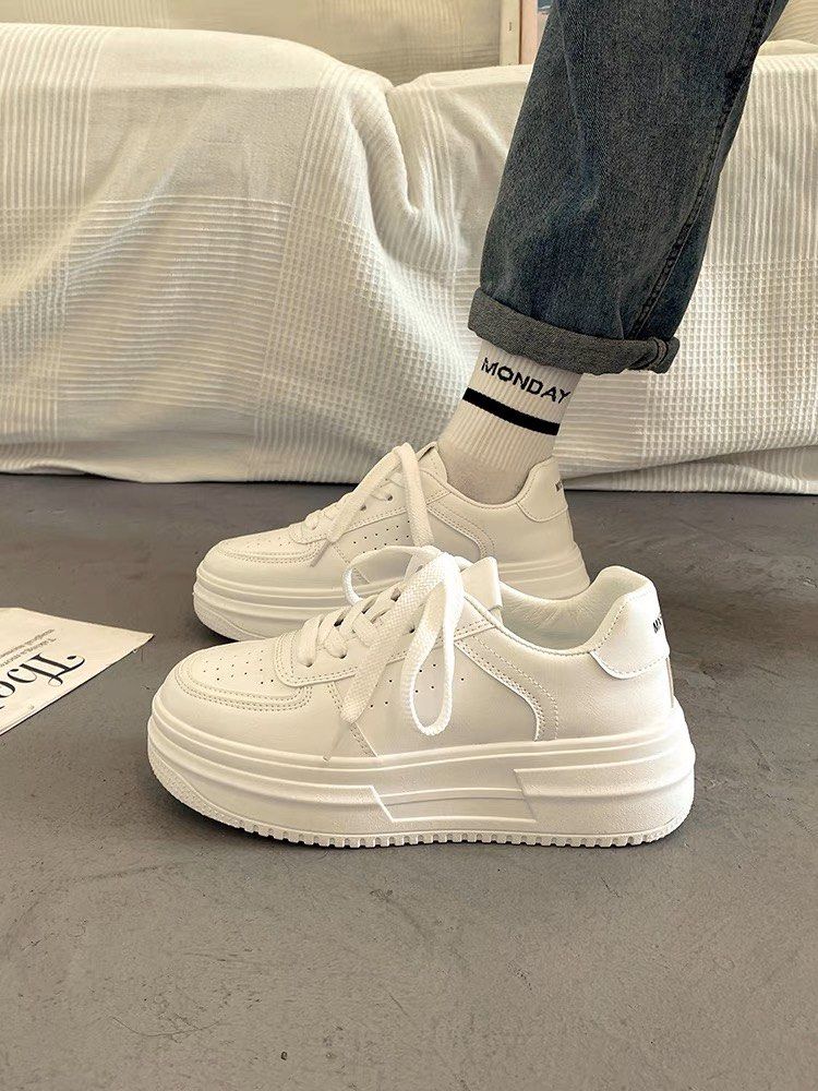 White platform sale gym shoes