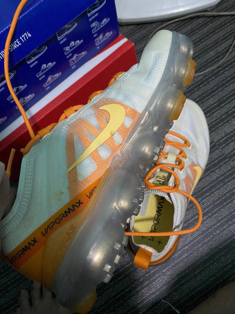 WOMENS AIR VAPORMAX ORANGE Women s Fashion Footwear Sneakers on