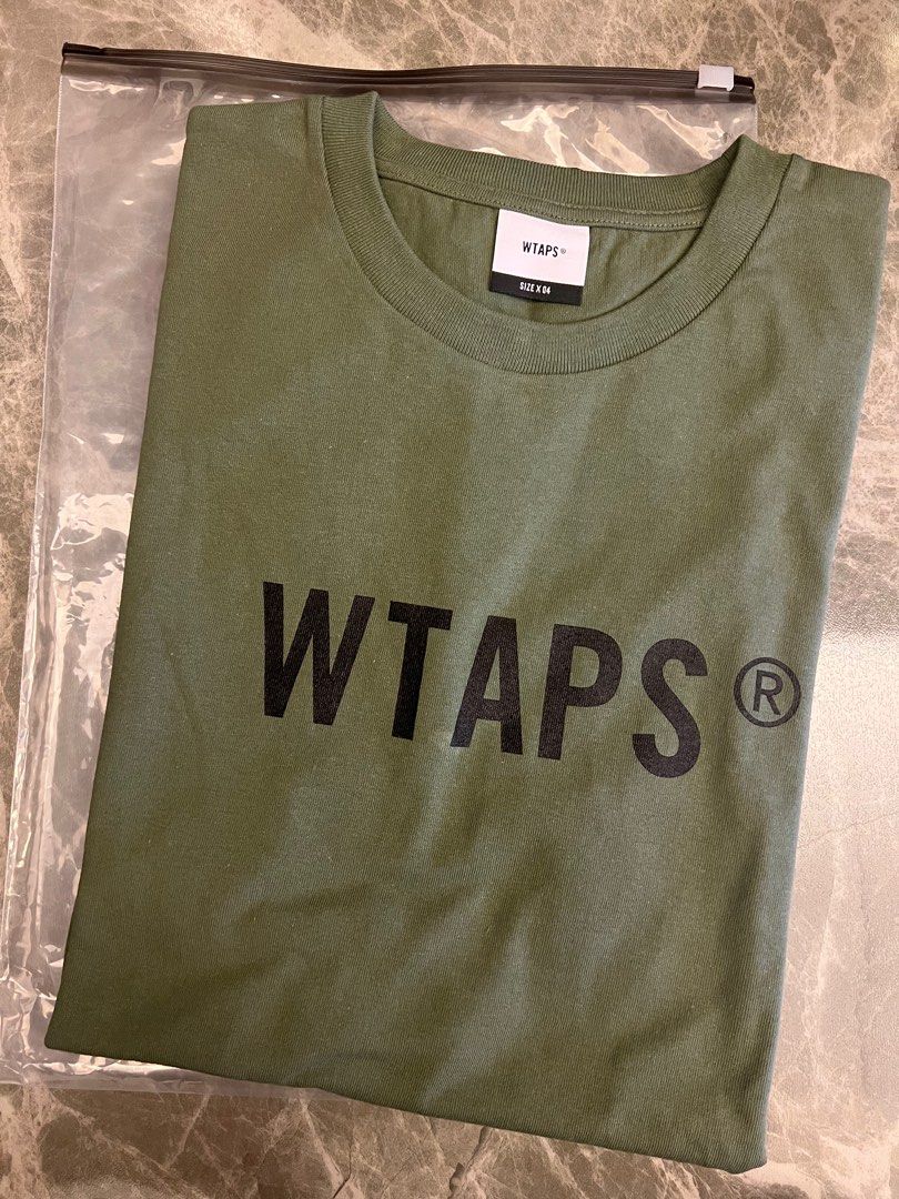 Wtaps 23SS Sign Tee Olive Drab 04, 男裝, 上身及套裝, T-shirt、恤衫