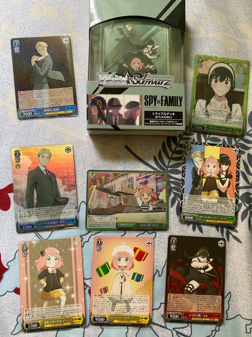 WTS Weiss Schwarz Spy x Family (RRR/SR/RR/TD), Toys & Collectibles