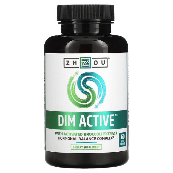 Zhou Nutrition, DIM Active, Hormonal Balance Complex, 60 Veggie