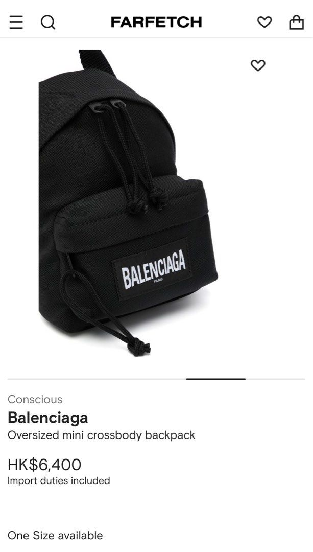 Balenciaga Oversized Mini Crossbody Backpack - Farfetch