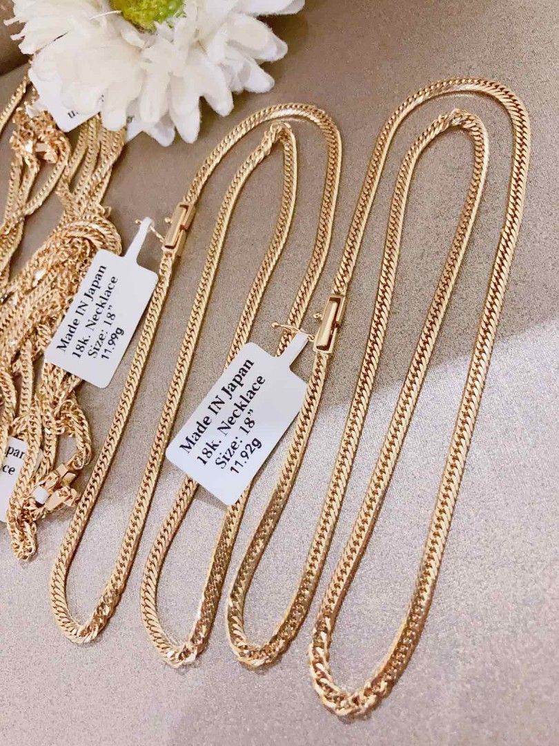 Japan gold new arrivals necklace 18k