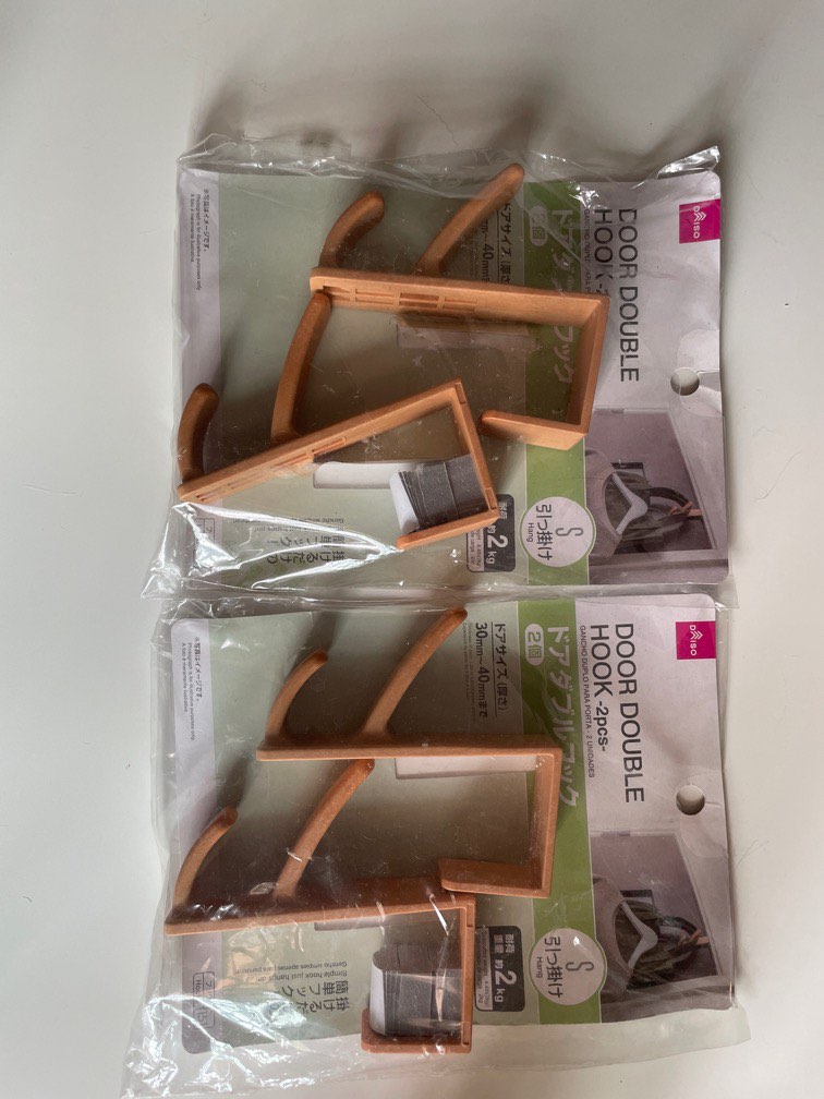 2 Sets of Daiso Door Hook, Furniture & Home Living, Furniture, Other