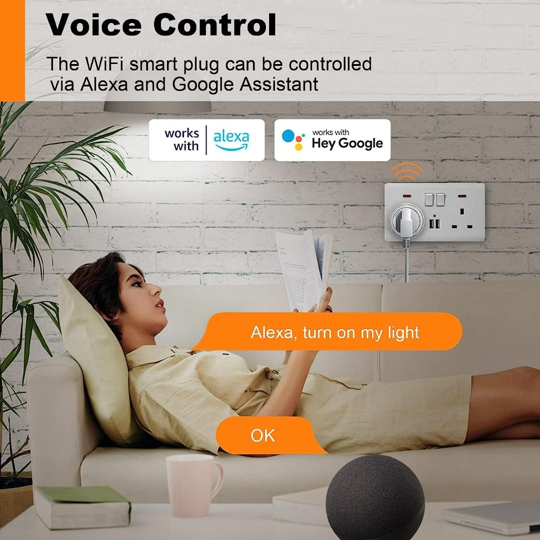 4019 Wifi Smart Plug Socket That Work with Amazon Alexa Echo