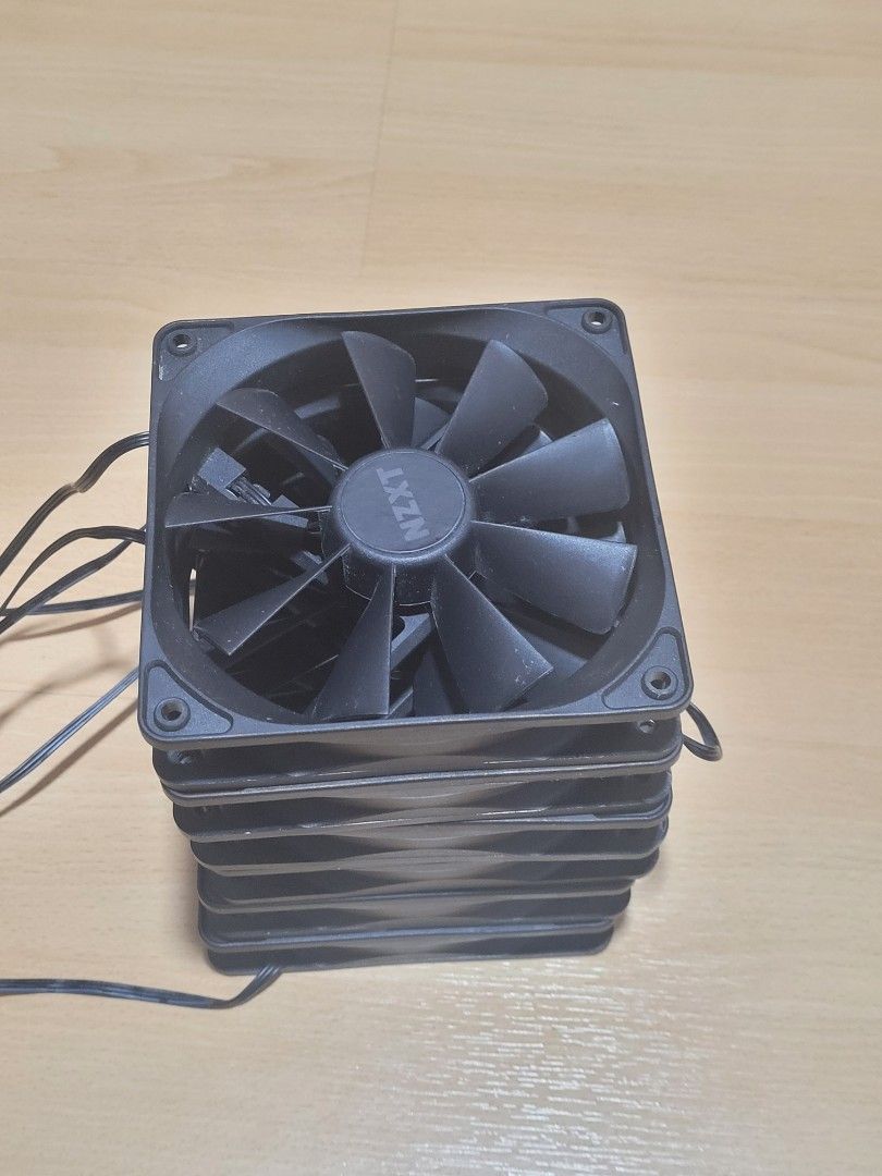 6 120mm nzxt rifle bearing case fans, Computers & Tech, Parts