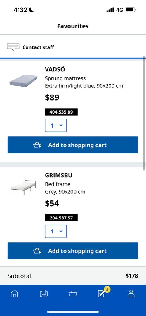 90*200 IKEA Singapore Single Bed frame, base and mattress , Furniture