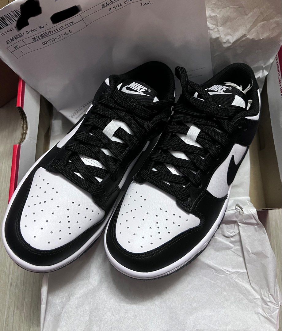 全新現貨NIKE DUNK LOW 女子運動鞋WHITE/ BLACK-WHITE PANDA 黑白熊貓