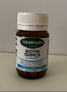 澳洲代購 – 湯普森Thompson’s Biotin 150mcg 生物素