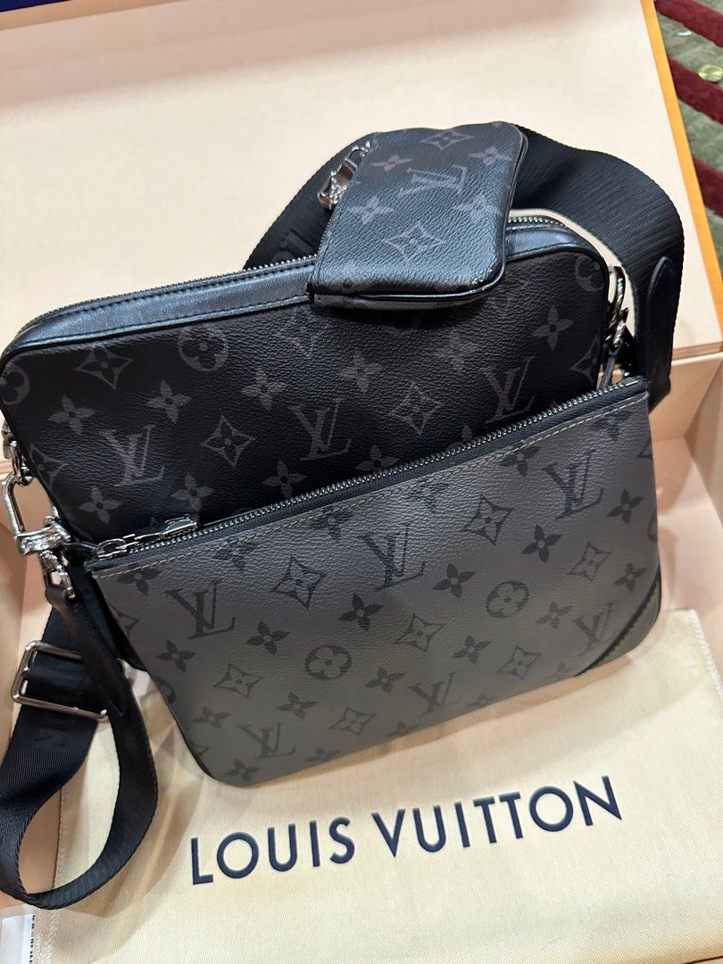 Louis Vuitton 2020 Monogram Eclipse Trio Messenger Bag  Black Messenger  Bags Bags  LOU489485  The RealReal