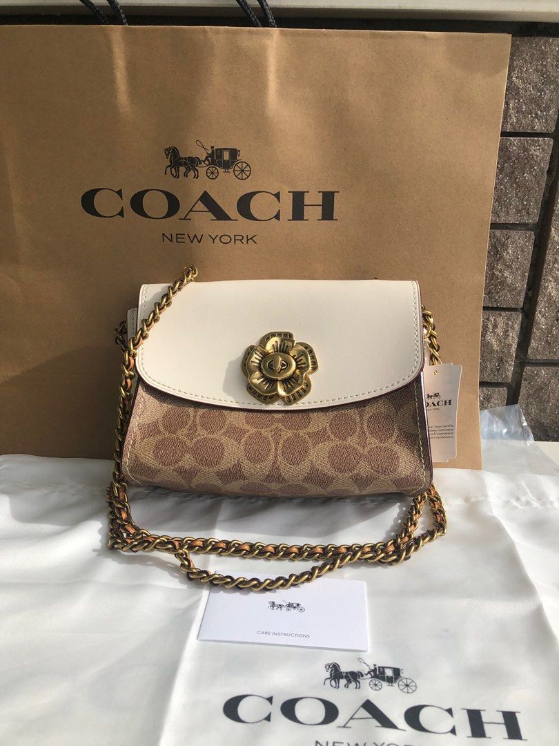 Coach parker 18 signature outlet