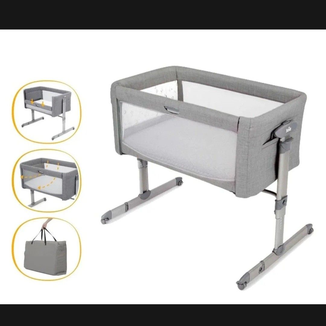 + FREE 3x fitted sheet Joie Roomie Glide Starry Night Cot