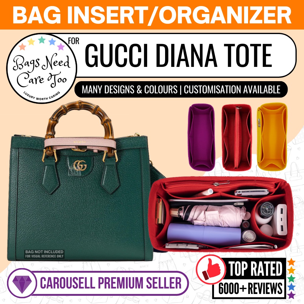 𝐁𝐍𝐂𝐓👜]🧡 Gucci Diana Tote Bag Organizer