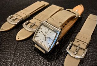 ❇️ Please read the content clearly before purchasing ❇️ Custom made genuine leather watch strap in any size, comes with a standard buckle HKD100, EMS shipping fee HKD30, I am in Chiang Mai and can only ship via EMS64204302777218110