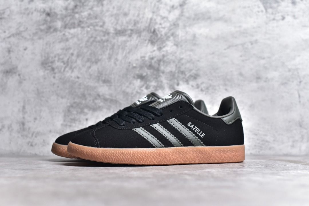 Adidas Gazelle Black Olive Gum Shoes