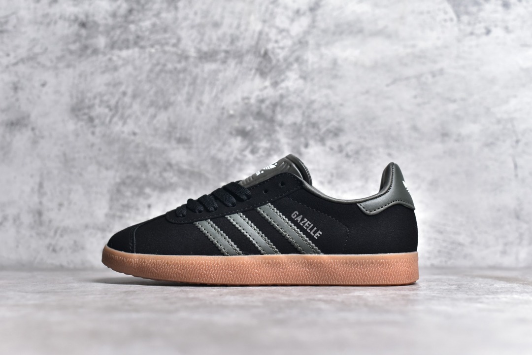 Adidas Gazelle Black Olive Gum Shoes
