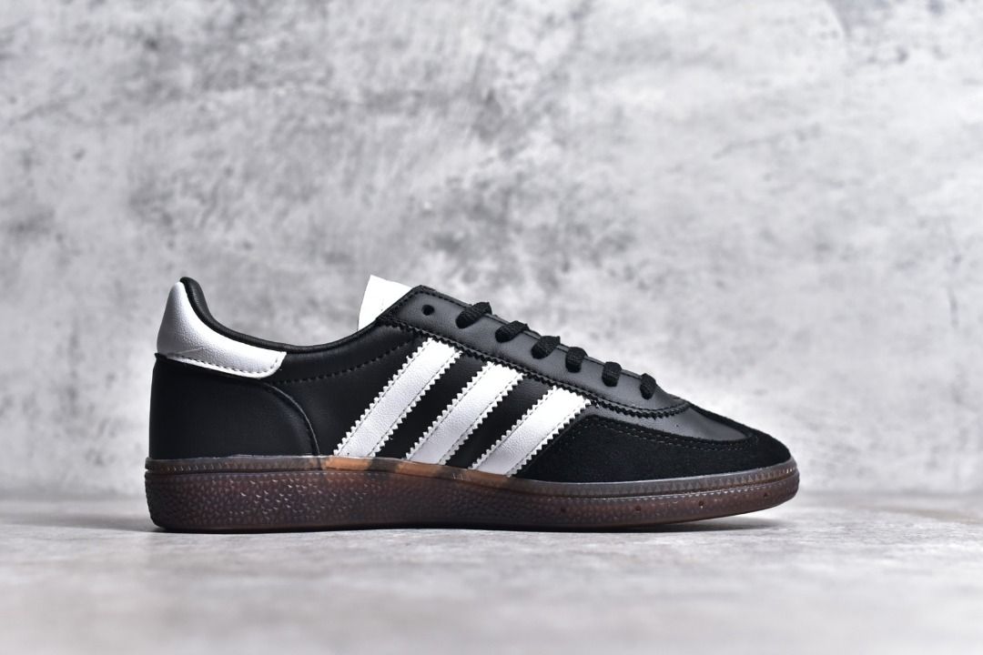 Mens adidas black leather shoes store