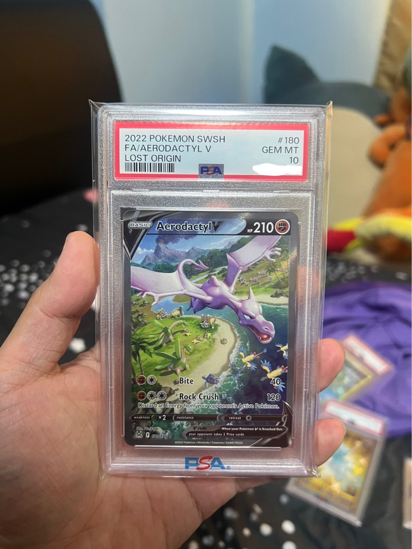 Aerodactyl V Alternate Art PSA 10, Hobbies & Toys, Toys & Games on