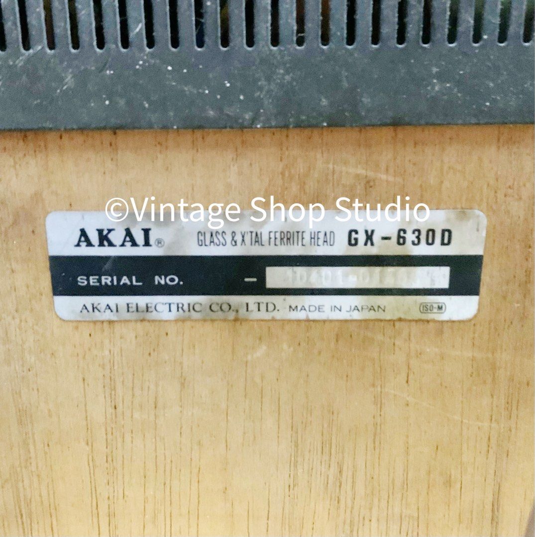 AKAI GX-630D Reel-To-Reel Tape Recorder Made In Japan (120v)