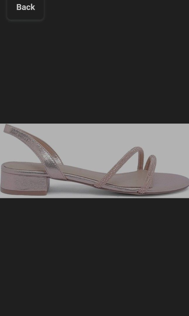 Aldo rose gold slingback back sandal Women s Fashion Footwear