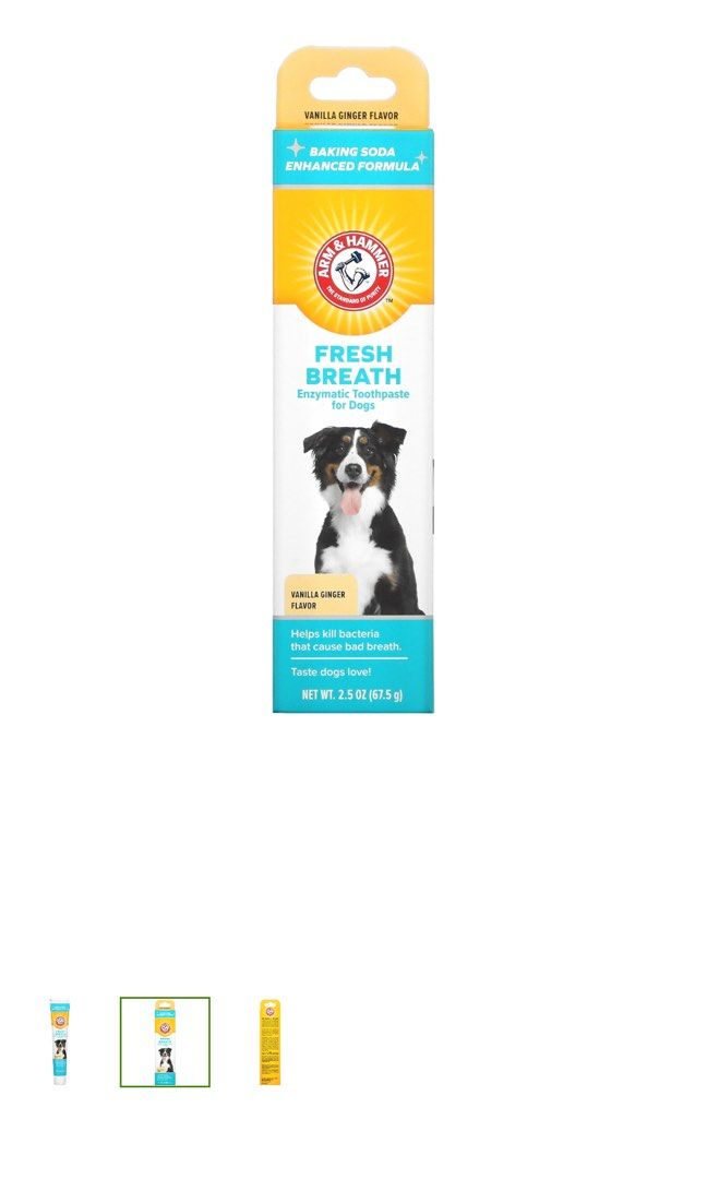 Arm and hammer dog toothpaste vanilla ginger hotsell