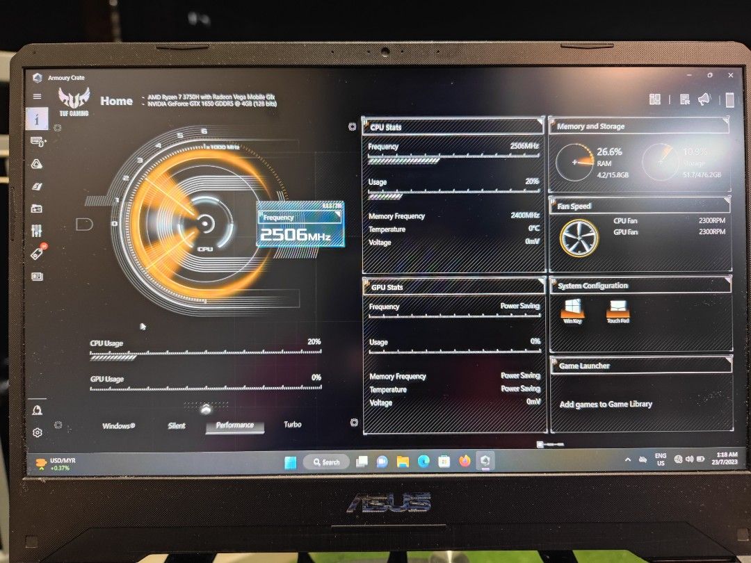 ASUS TUF GAMING LAPTOP, Powerful AMD Ryzen 7 3750H, 16GB DDR4 RAM ...