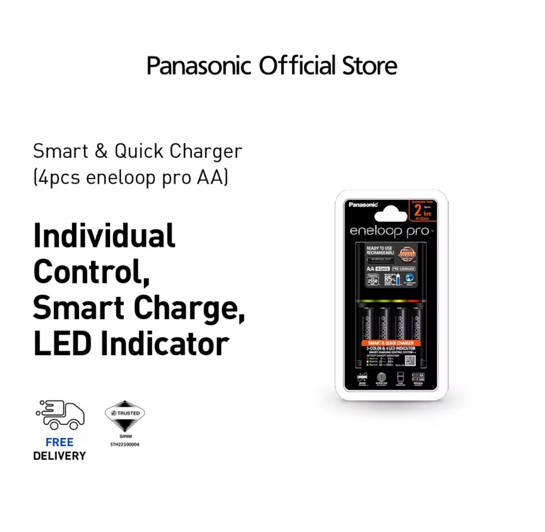 Authentic Panasonic Batteries with Charger, Photography, Photography