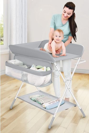 Baby Newborn Changing Table Portable Folding Diaper Station With
