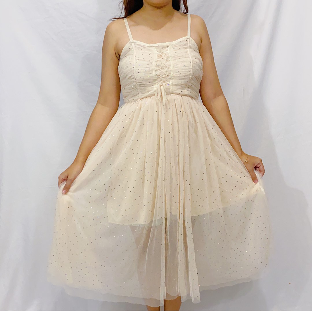 Ballerina Fairy Princess Tutu Dress Coquette Dollette Cottagecore Fairycore Fesyen Wanita