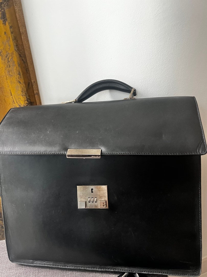 Bally briefcase leather, Men's Fashion, Bags, Briefcases on Carousell