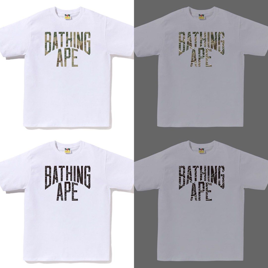 BAPE LAYERED LINE CAMO NYC LOGO TEE