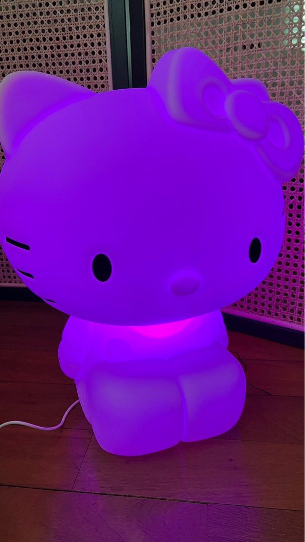 Big Hello Kitty Night Light with LED Colors and remote control