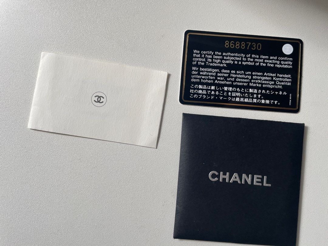 Chanel guarantee card Sale