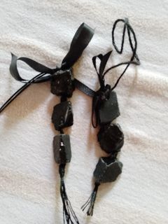 Black Obsidian Charms for Hanging (price per piece)