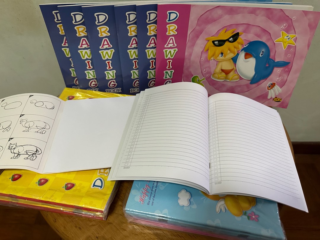 Blank Drawing Books And Lined Exercise Books Hobbies Toys Blank drawing books and lined exercise books hobbies toys
