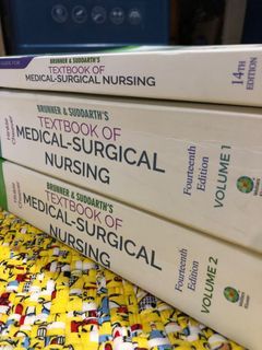 Brunner and Suddarth’s Medical Surgical Nursing (Med-Surg) complete volumes 14th edition
