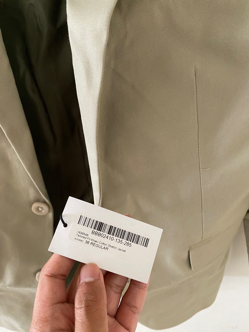 Burton Menswear Suits Coat Blazer Jacket 2 piece in Khaki Men s Fashion Coats Jackets and Outerwear on Carousell