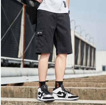 Cargo Shorts Men Casual Short Pants Sports Shorts Cropped Pants Drawstring Cargo Pants JL2379