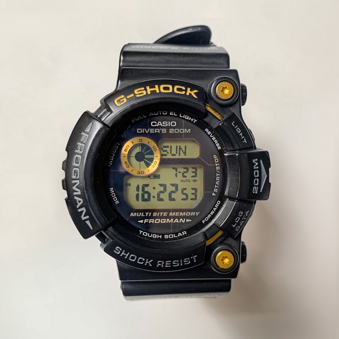 大切な G-SHOCK 25周年 1JF／FROGMAN GW-225A 腕時計(デジタル) - www ...