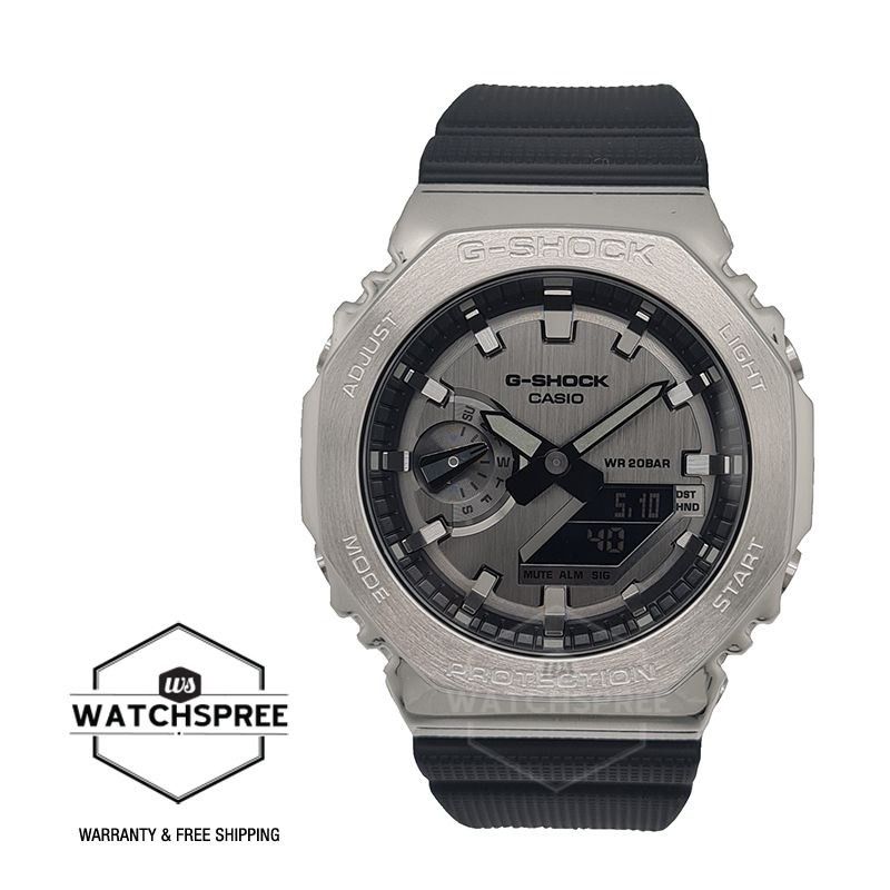 Casio metal cheap band watch