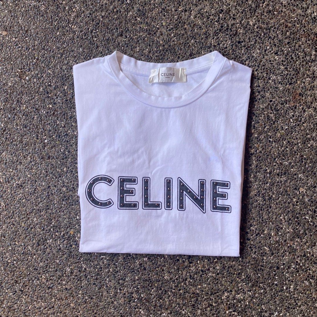 Celine Crop Top (Authentic), Luxury, Apparel on Carousell