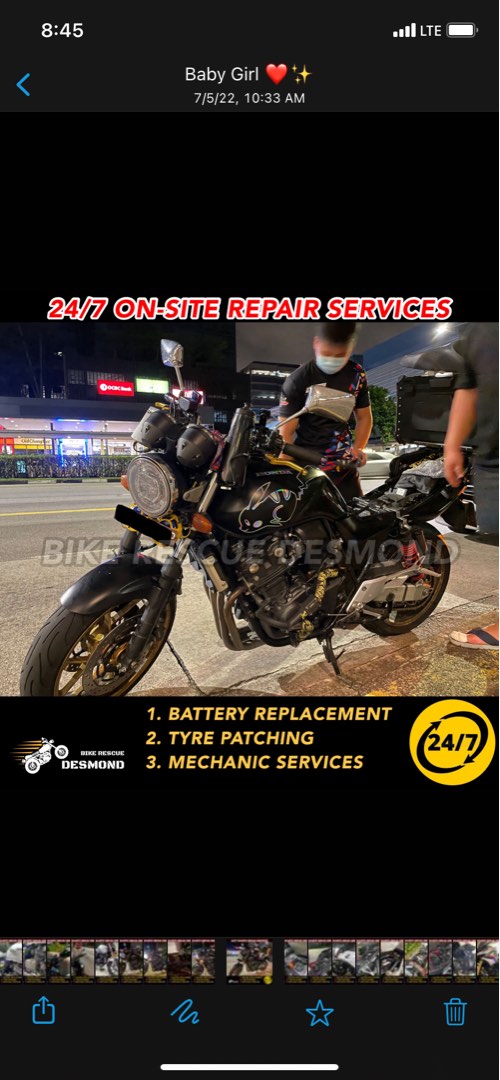 On site 2025 motorcycle repair