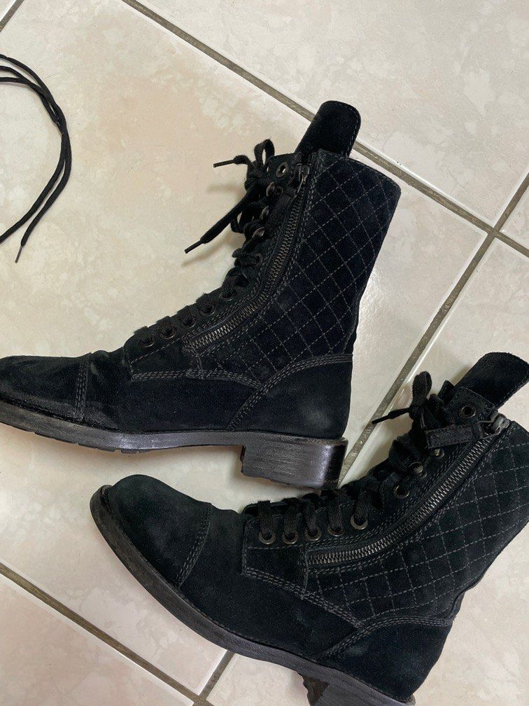 Chanel 2024 suede boots