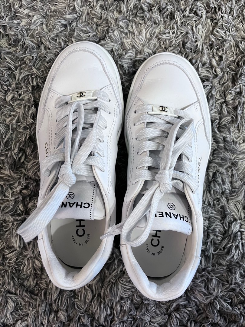 chanel white sneakers price